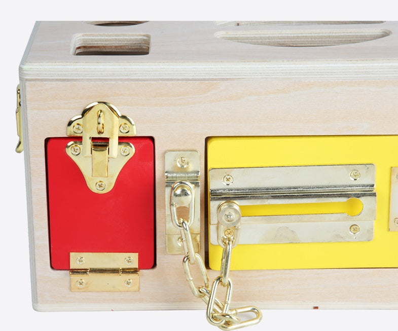 Kinder Montessori Formensortierbox aus Holz – Lernspielzeug für motorische Fähigkeiten