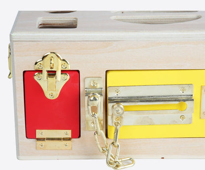 Kinder Montessori Formensortierbox aus Holz – Lernspielzeug für motorische Fähigkeiten