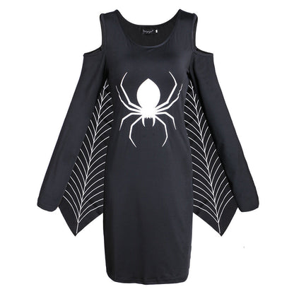 Robe Halloween femme costume toile d'araignée – Tenue grande taille pour fêtes effrayantes
