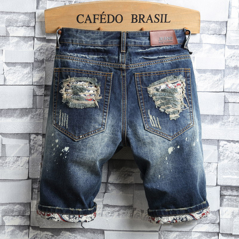 Gabriel – Nowe letnie perforowane szorty jeansowe