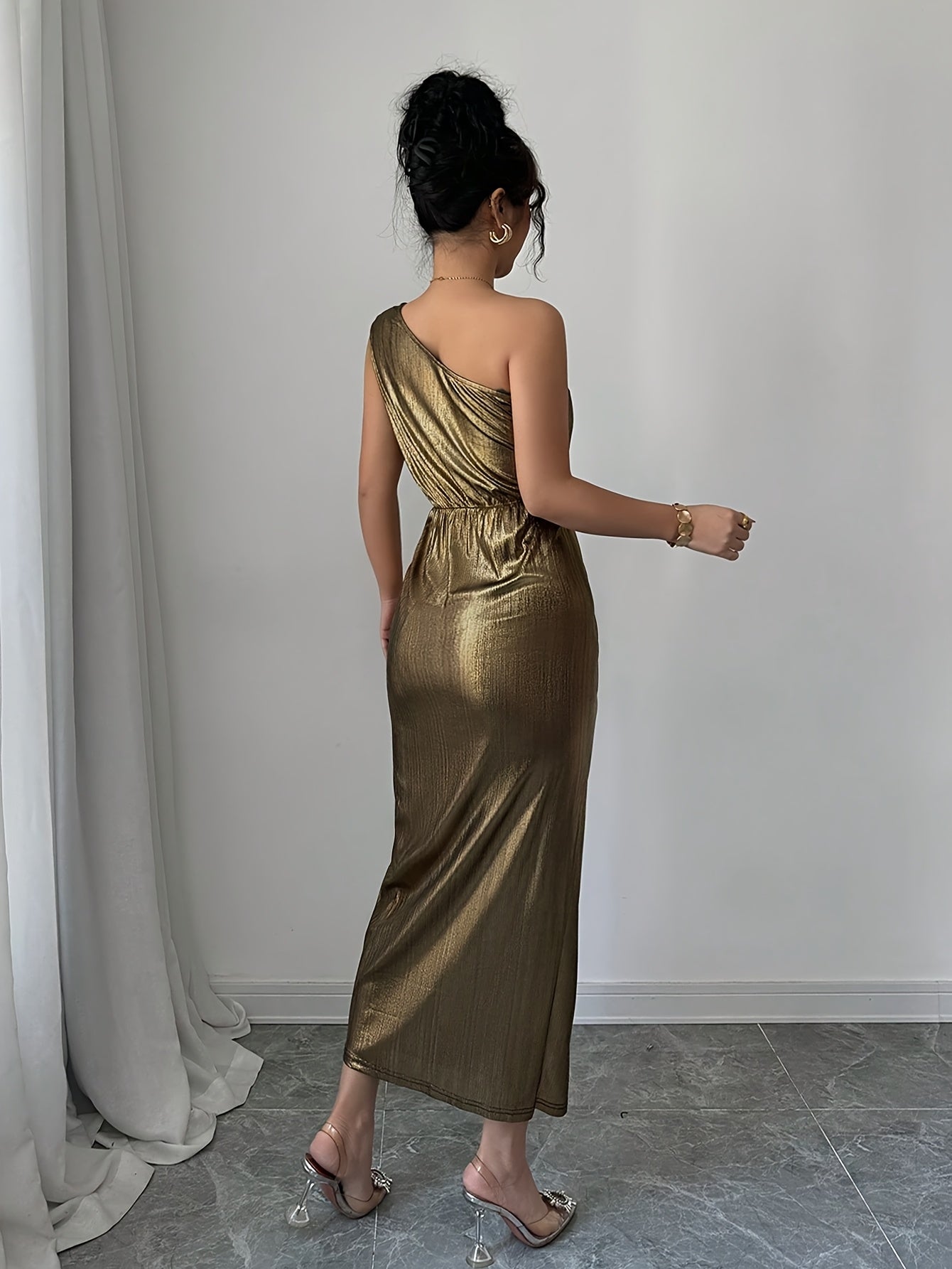Damen Abendkleid One-Shoulder Bodycon für besondere Anlässe und Partys