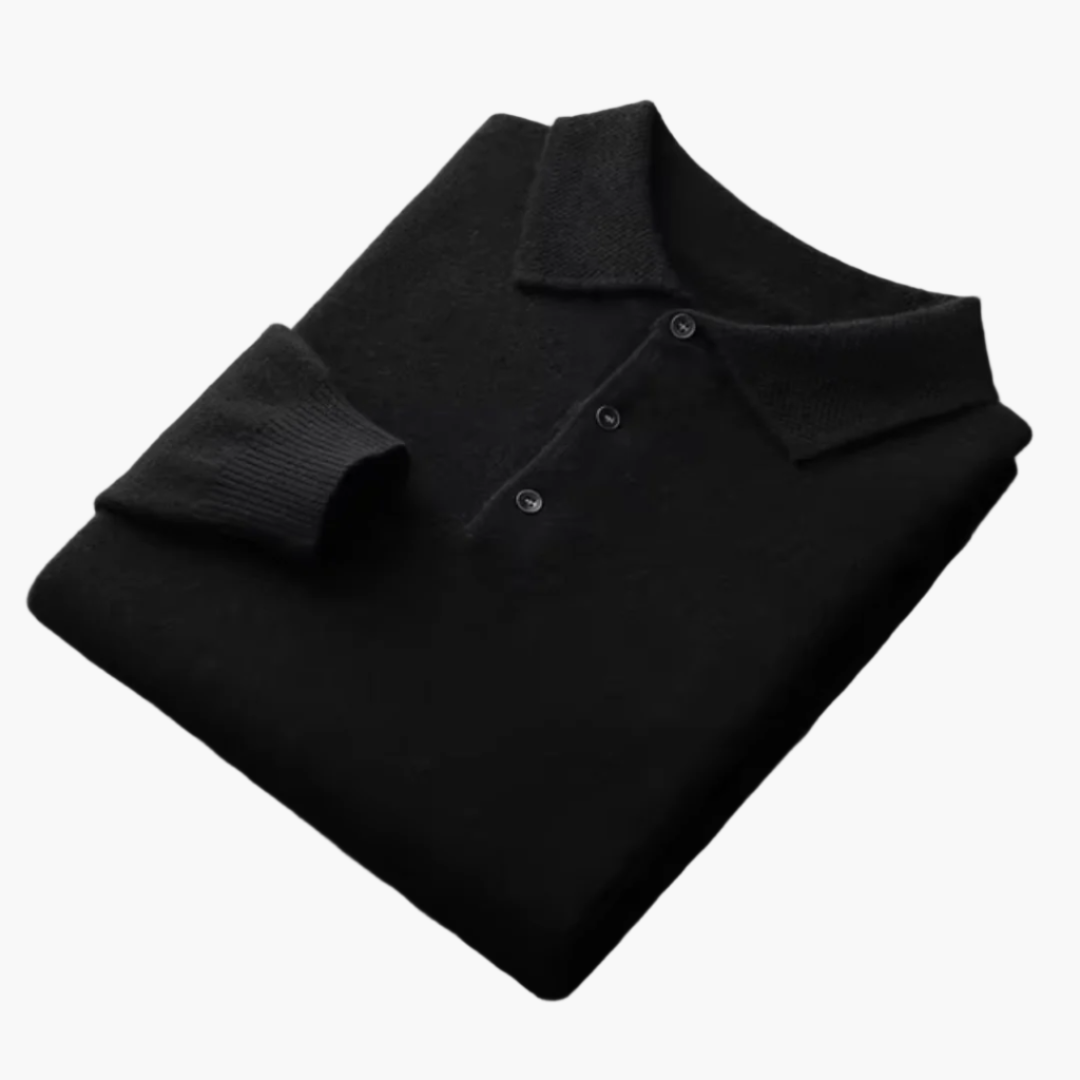 Męski premium polo sweter – Klasyczny styl do pracy i na co dzień