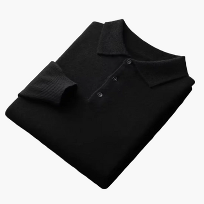 Męski premium polo sweter – Klasyczny styl do pracy i na co dzień