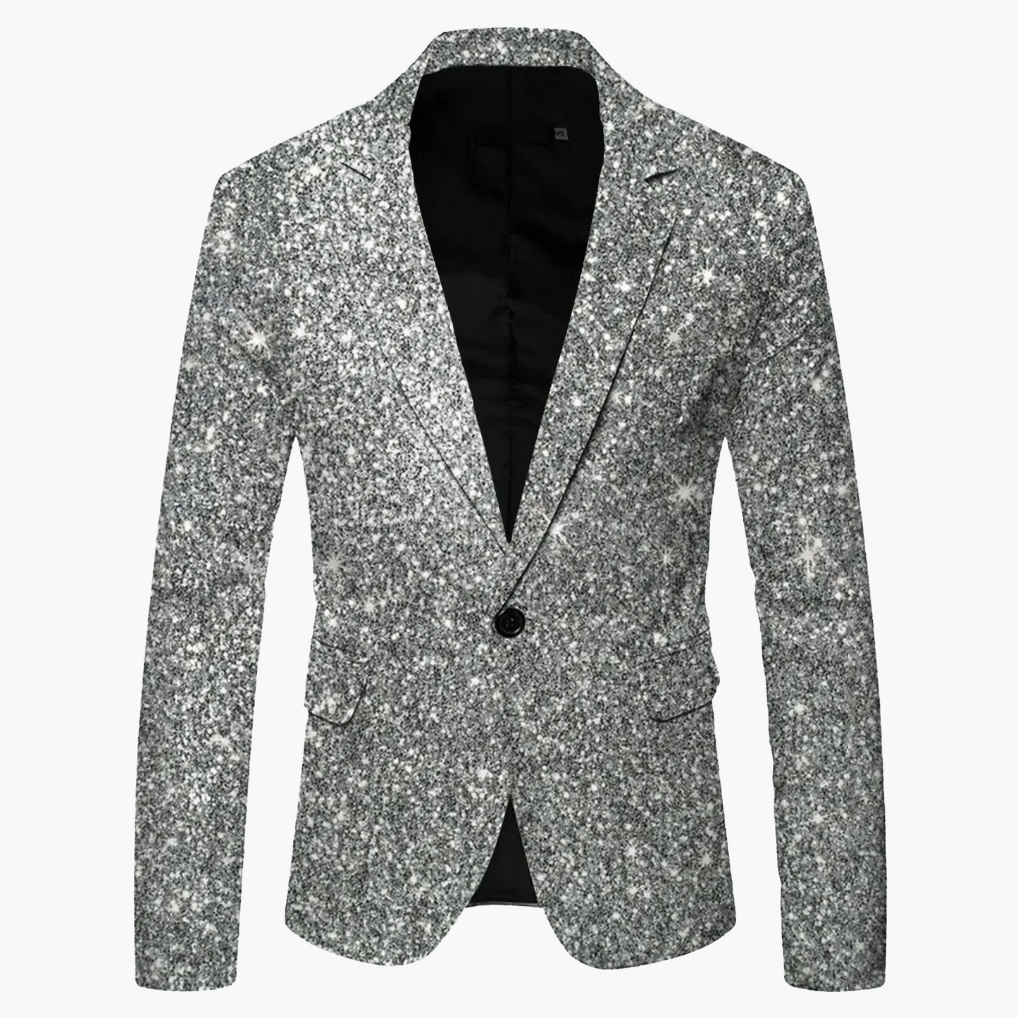 Blazer slim fit moderno monopetto da uomo con un bottone per business e tempo libero