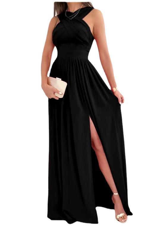 Natalie – Robe d'été sans manches avec lien au cou