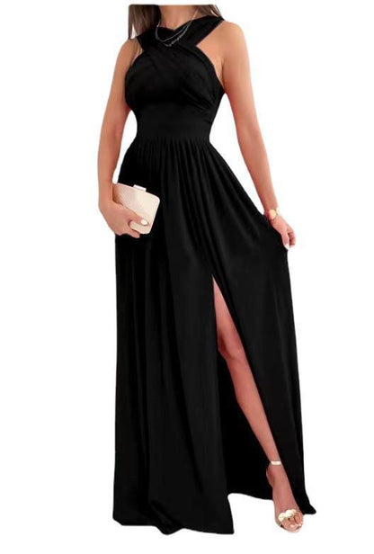 Natalie – Robe d'été sans manches avec lien au cou