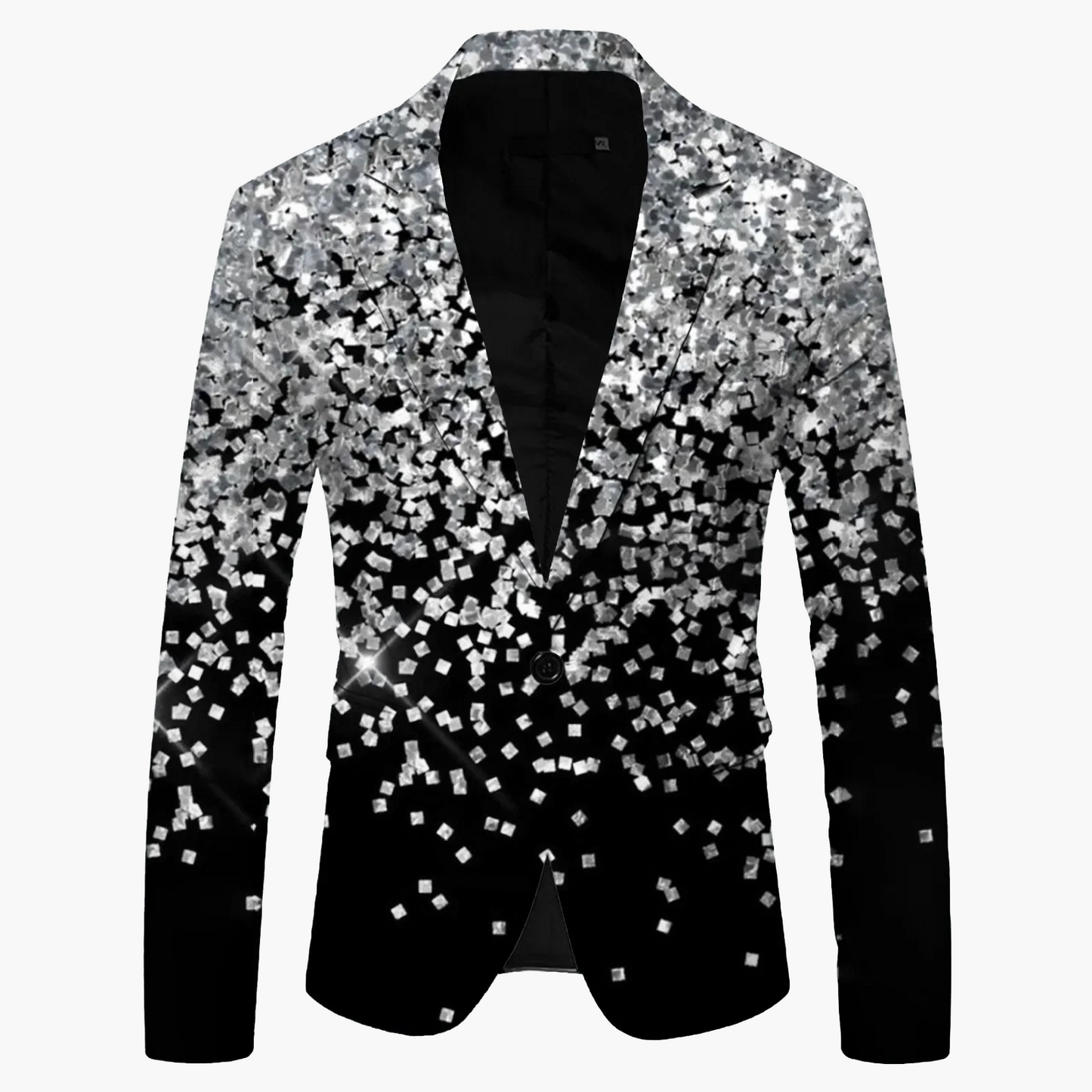 Blazer slim fit moderno monopetto da uomo con un bottone per business e tempo libero
