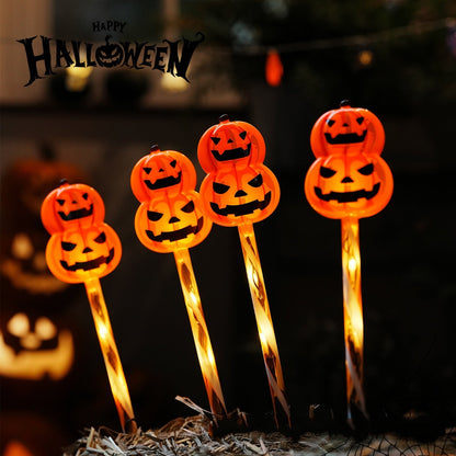 Halloween LED havepinde med spøgelseslys – Dekoration til have & fest