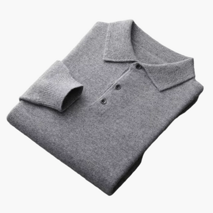 Męski premium polo sweter – Klasyczny styl do pracy i na co dzień