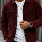Bryce | Overshirt met lange mouwen, zakken en knopen voor heren