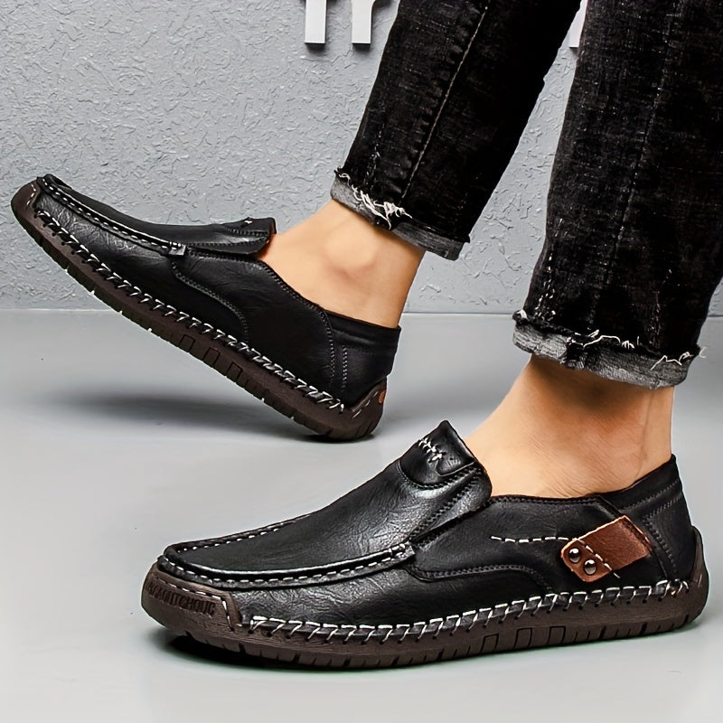 Męskie wsuwane buty rekreacyjne w stylu vintage na co dzień i czas wolny