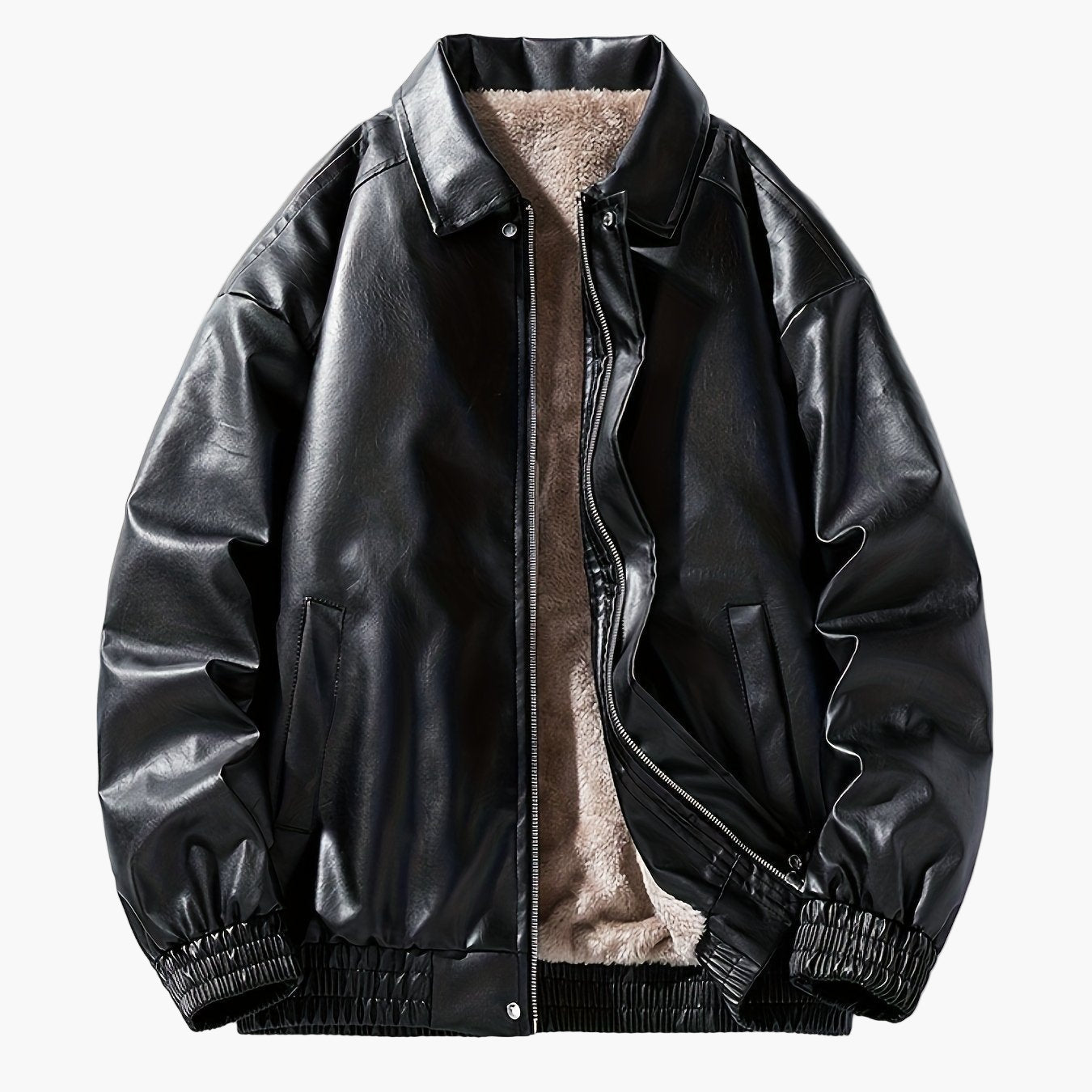 Bomber da uomo in stile street casual con cerniera – Ideale per tempo libero e tutti i giorni