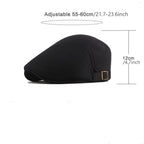 Lichte zomerse flatcap voor dames en heren met unisex pasvorm