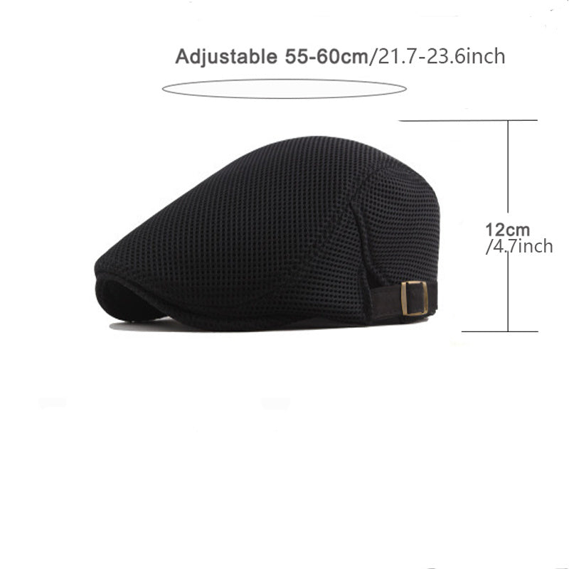 Lichte zomerse flatcap voor dames en heren met unisex pasvorm