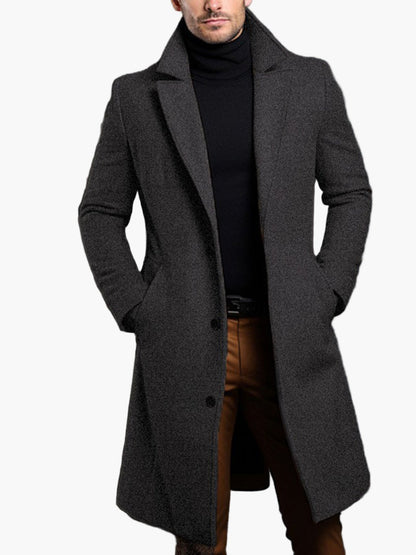 Herre kåpe klassisk moderne elegant – Business & fritids overgangsjakke