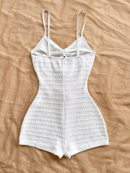 Dame Jumpsuit heldrakt med stjernedekor, strand- og feriestil, sommermote