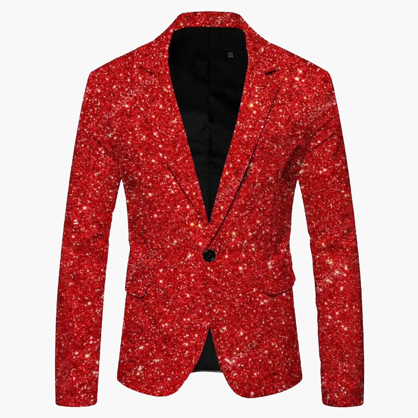 Blazer slim fit moderno monopetto da uomo con un bottone per business e tempo libero