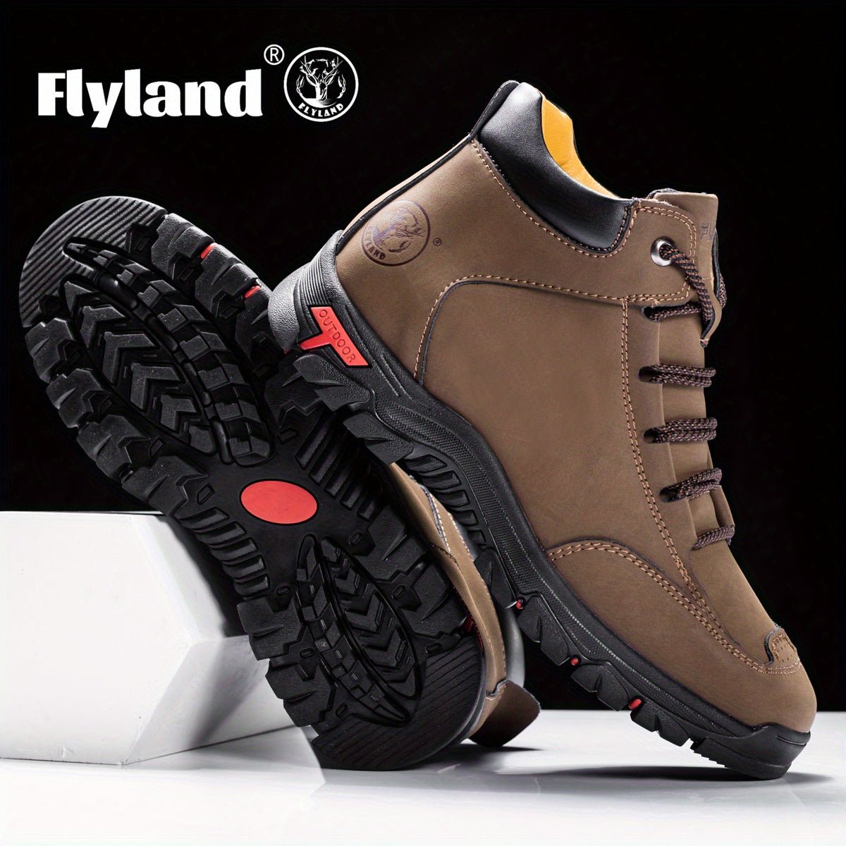 Herren Outdoor Stiefel Halbhoch mit Schnürung Blau