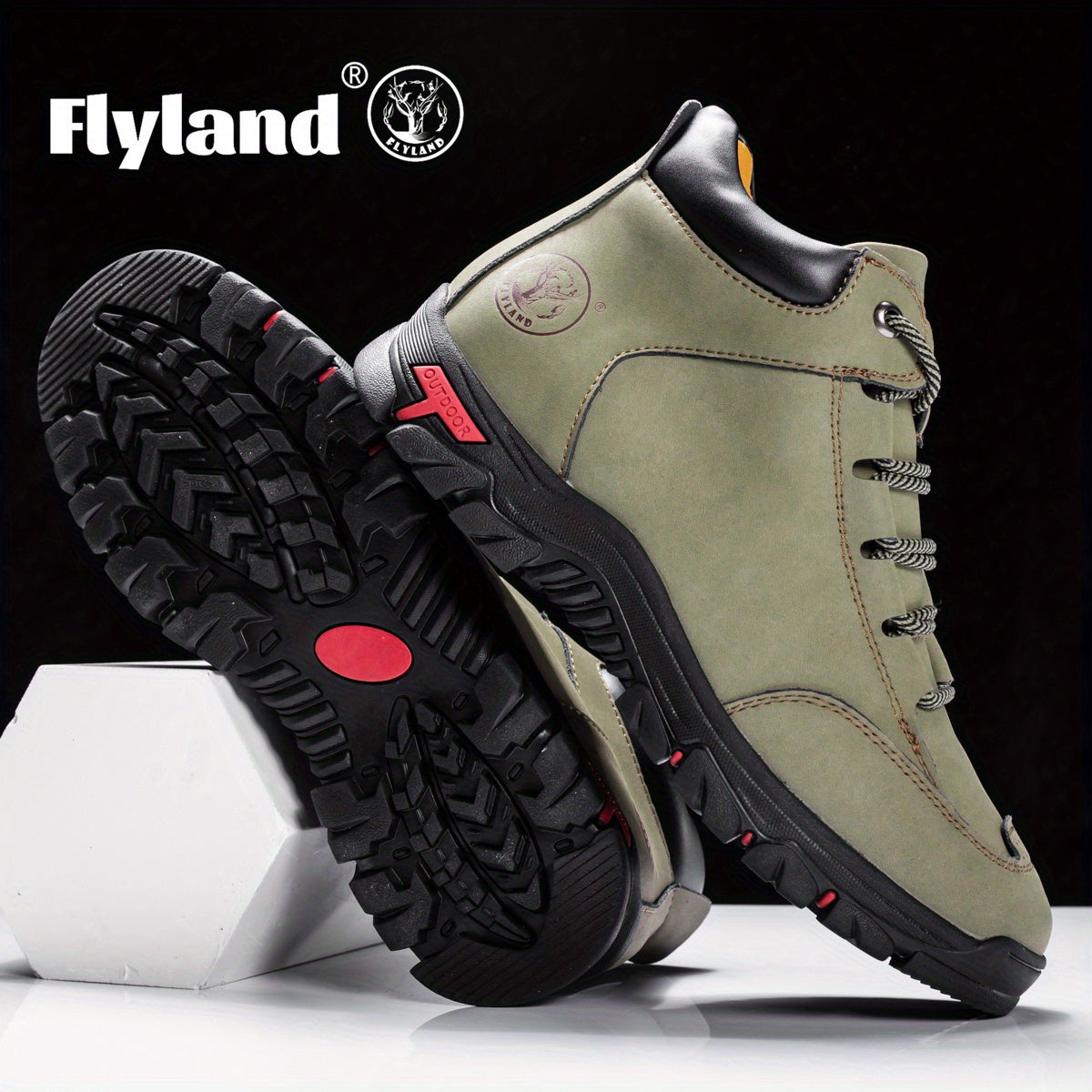 Herren Outdoor Stiefel Halbhoch mit Schnürung Blau