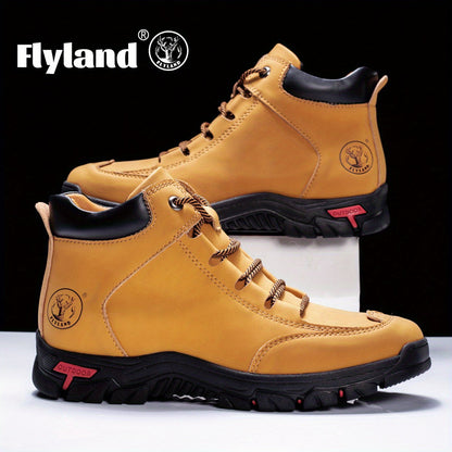 Herren Outdoor Stiefel Halbhoch mit Schnürung Blau