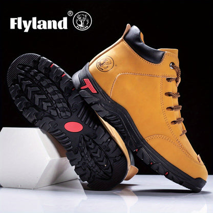 Herren Outdoor Stiefel Halbhoch mit Schnürung Blau