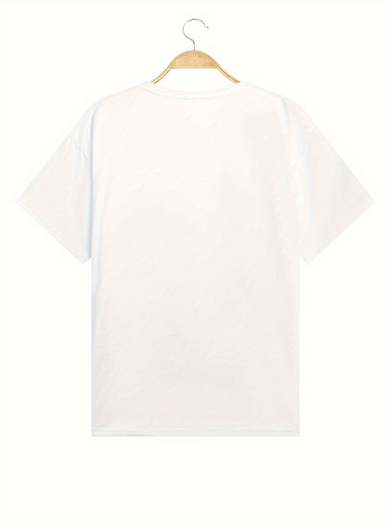Dames T-shirt met hartprint en moderne vrijetijdslook – Perfect voor vakantie & dagelijks gebruik