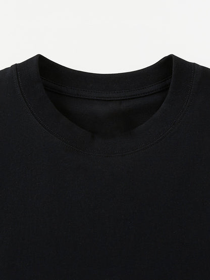 Herren Oversize Streetwear T-shirt med tecknad grafik och urban tryck – trendig fritidströja