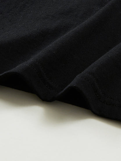 Herren Oversize Streetwear T-shirt med tecknad grafik och urban tryck – trendig fritidströja