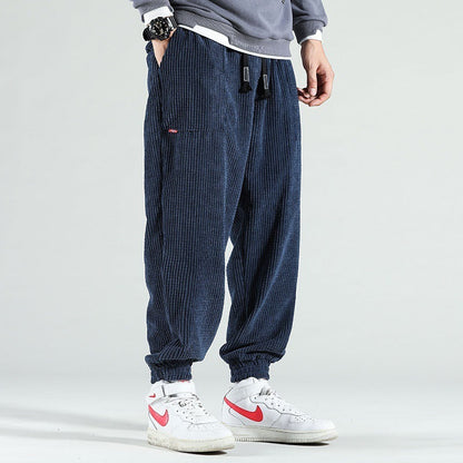 Tim – Heren corduroy broek met enkellastiek