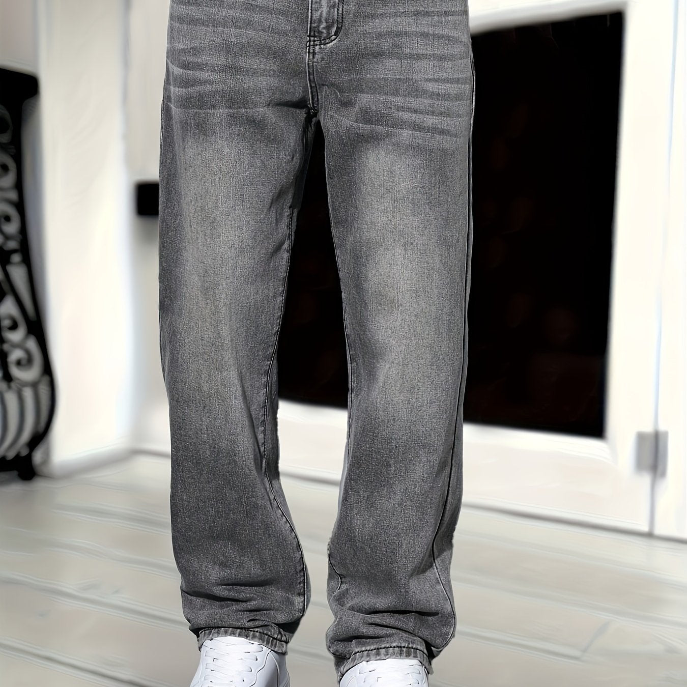 Jean coupe décontractée pour homme – Style urbain pour le quotidien et les loisirs