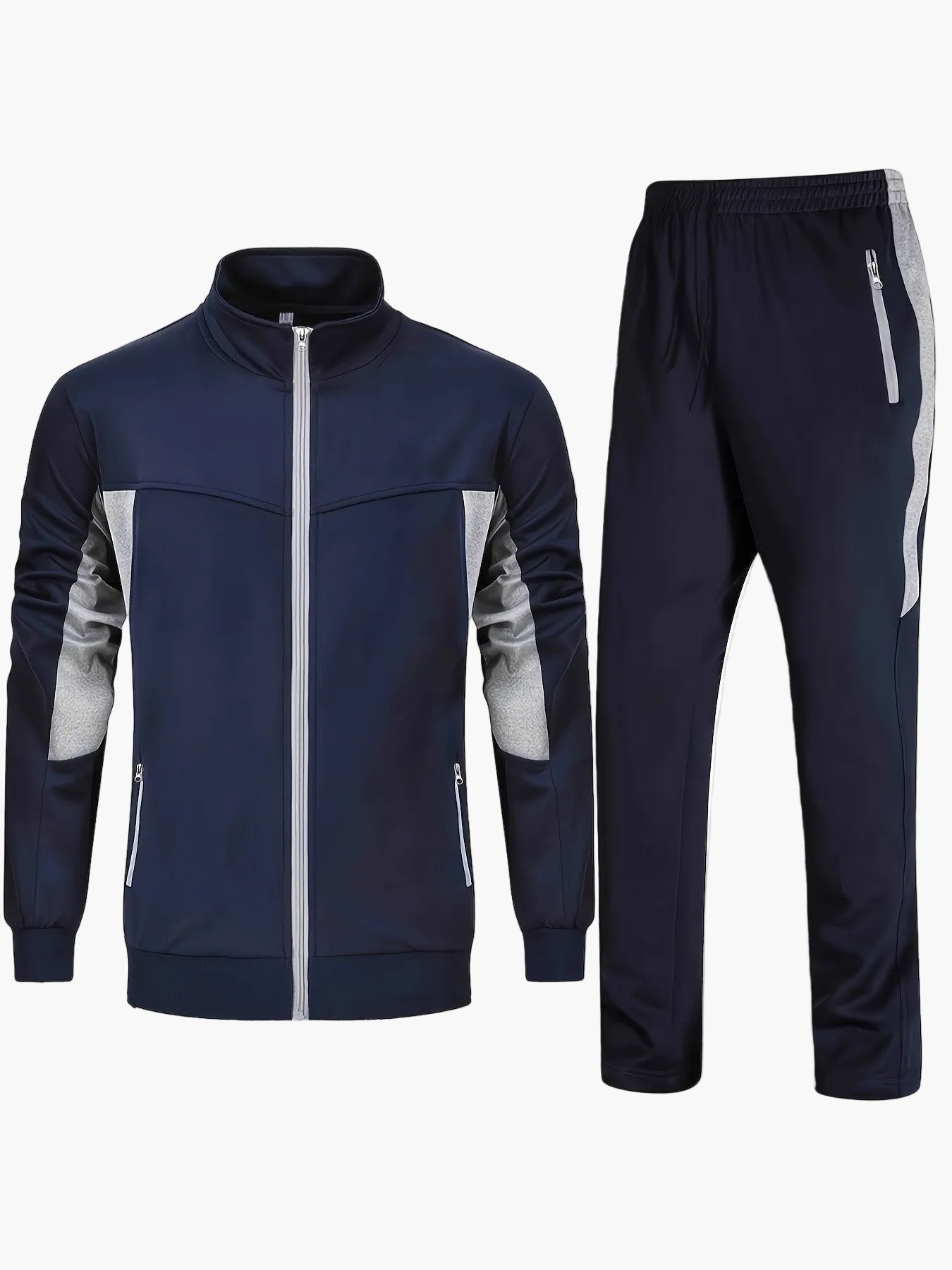 Herr Träningsset Sport Patchwork Fritid Fitness Joggingset