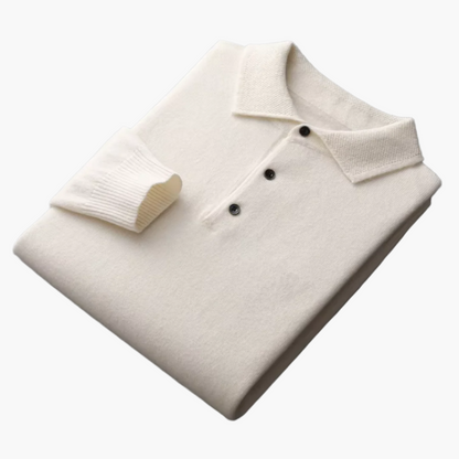 Męski premium polo sweter – Klasyczny styl do pracy i na co dzień