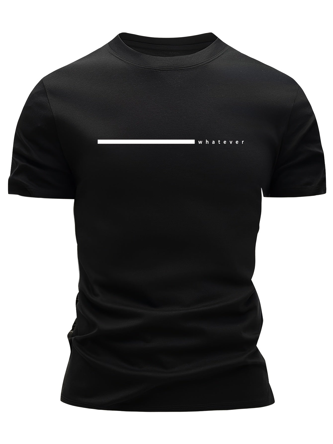 Herr T-shirt med modern minimaltryck - Casual streetwear för vardag och fritid