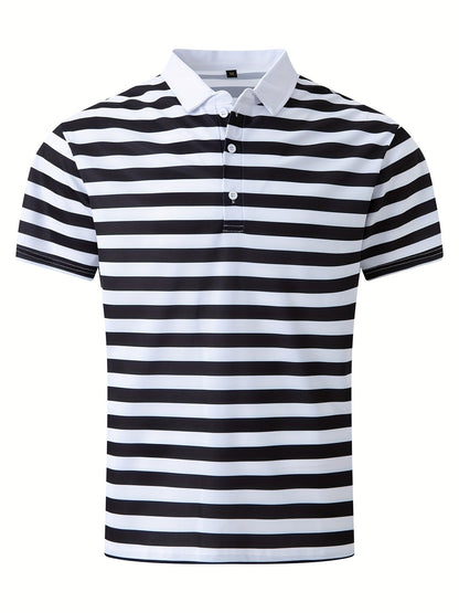 Herren Polo-Shirt mit Streifen – Maritimer Stil, Freizeit & Sommermode