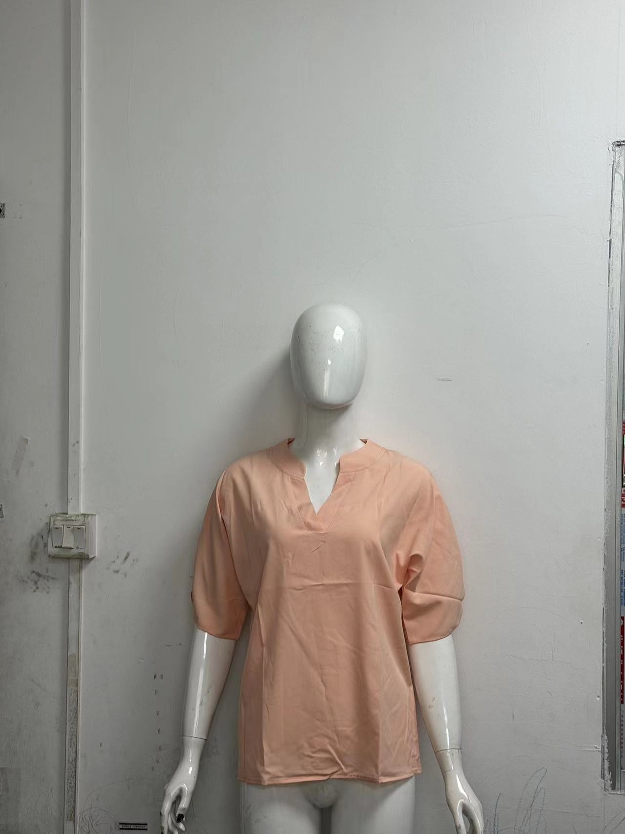 Pamela – Elegante chiffon blouse met V-hals voor dames