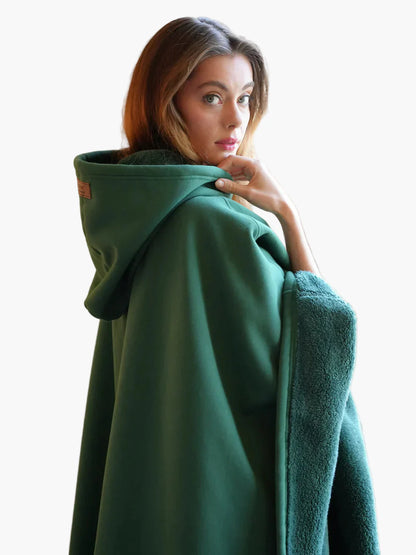 Sudadera oversized tipo manta para mujer – Moda cómoda para relajarse y acurrucarse en casa y fuera