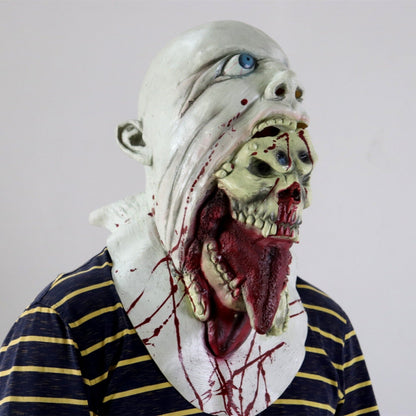 Maschera mostro tentacolo di Halloween – Maschera testa in lattice spaventosa per adulti