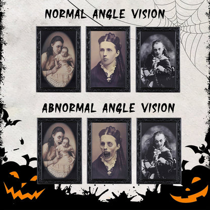Halloween Lenticulair Fotolijst Set – Griezelige Veranderende Portretten voor Decoratie & Spooksfeer