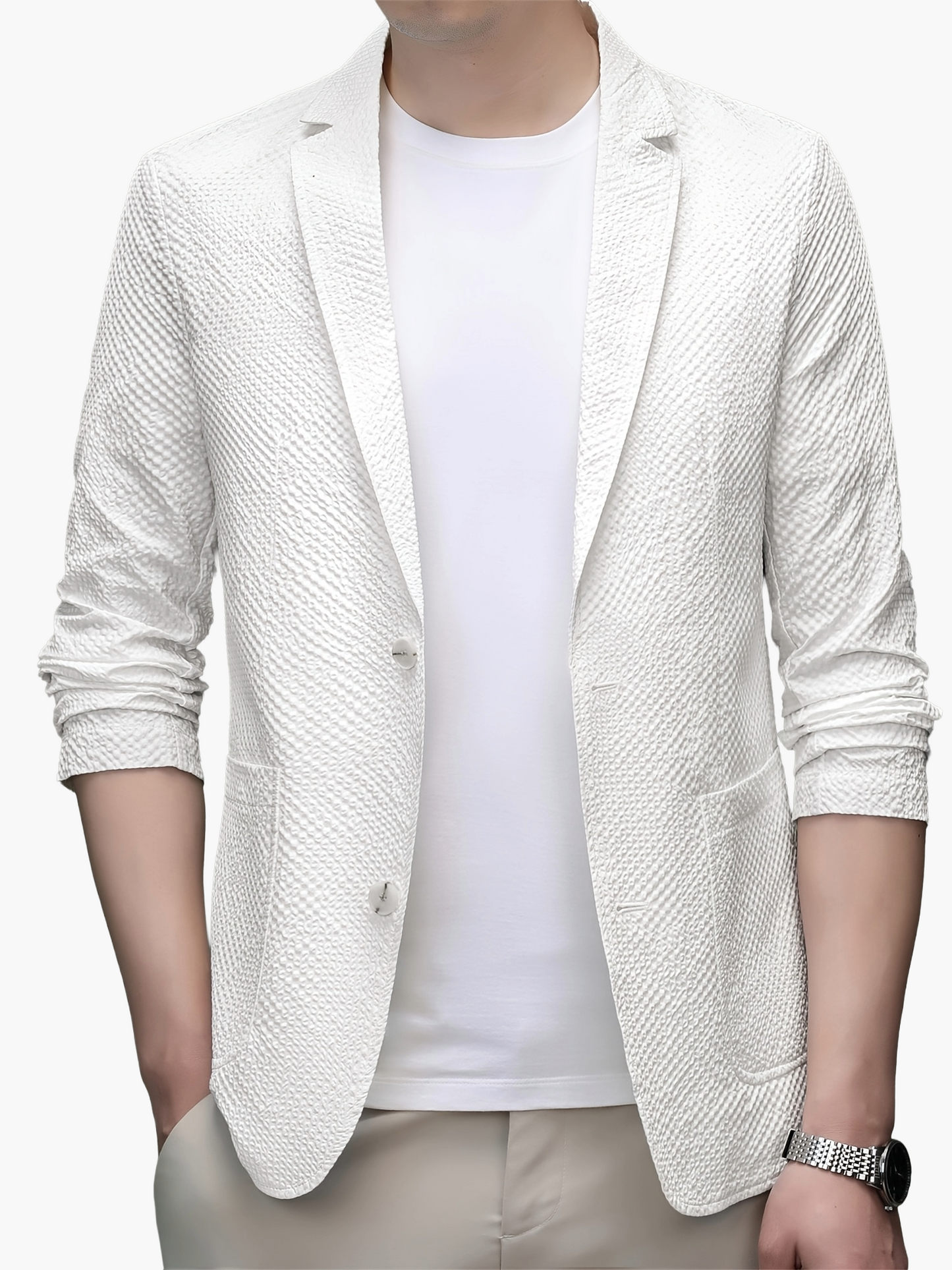 Herren lätt casual blazer – modern sommarjacka med struktur för jobb och fritid