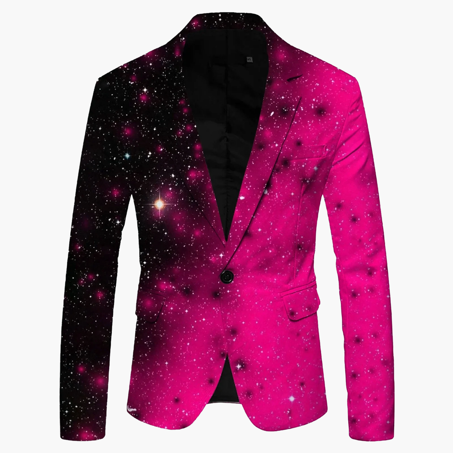 Blazer slim fit moderno monopetto da uomo con un bottone per business e tempo libero