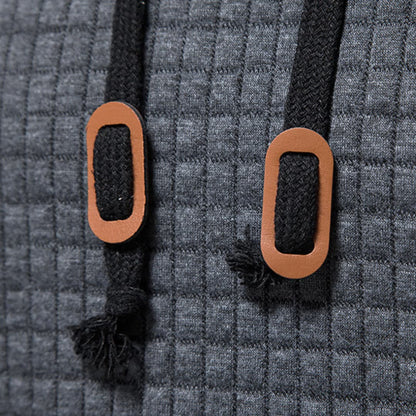 Bluza męska w kratę – nowoczesny sweter z kapturem na co dzień i dla wygody