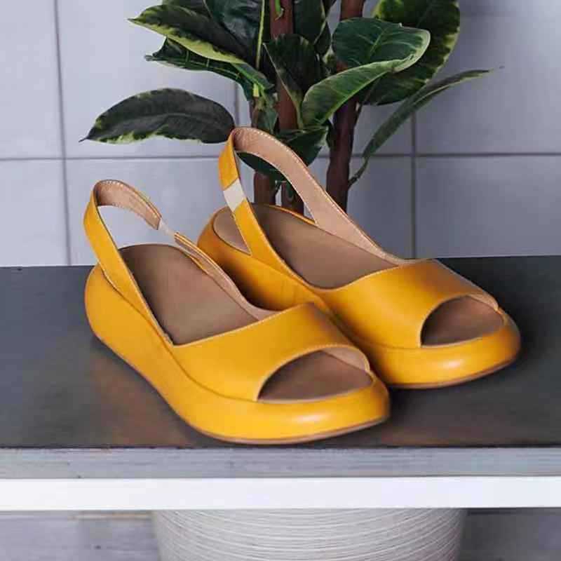 Sandales à plateforme avec semelle confortable pour femmes – Chaussures d'été élégantes pour loisirs et quotidien