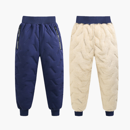 Pantalon thermique d’hiver outdoor enfant – Imperméable et doublé pour garçons et filles – Pantalon de neige sportif pour activités
