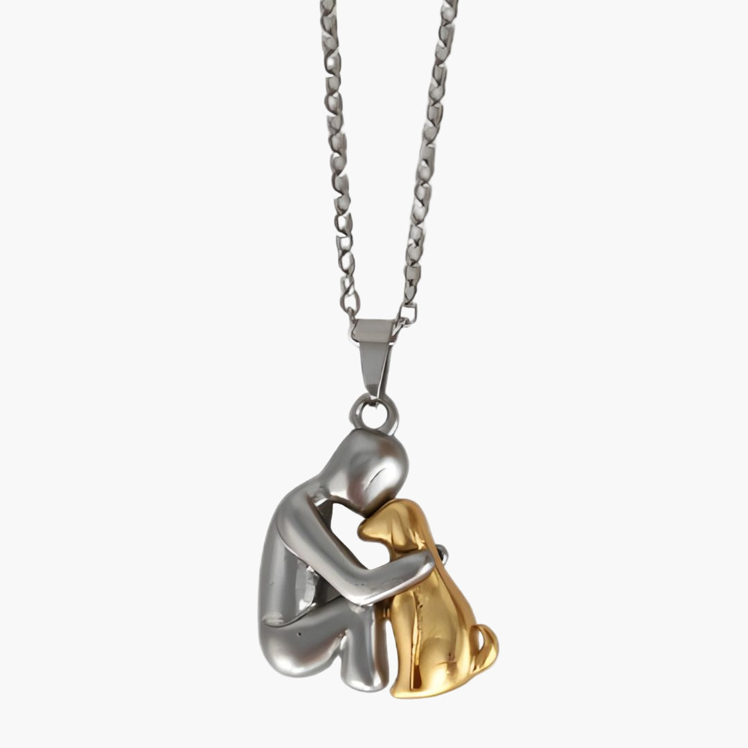 Damen Halskette mit Hund-Anhänger – Symbol für Freundschaft & Liebe, Geschenk für Hundefreunde