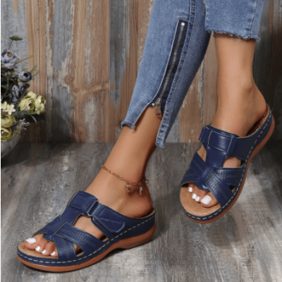 Sandali Donna Confortevoli con Zeppa e Design Slip-On – Perfetti per Quotidiano e Tempo Libero