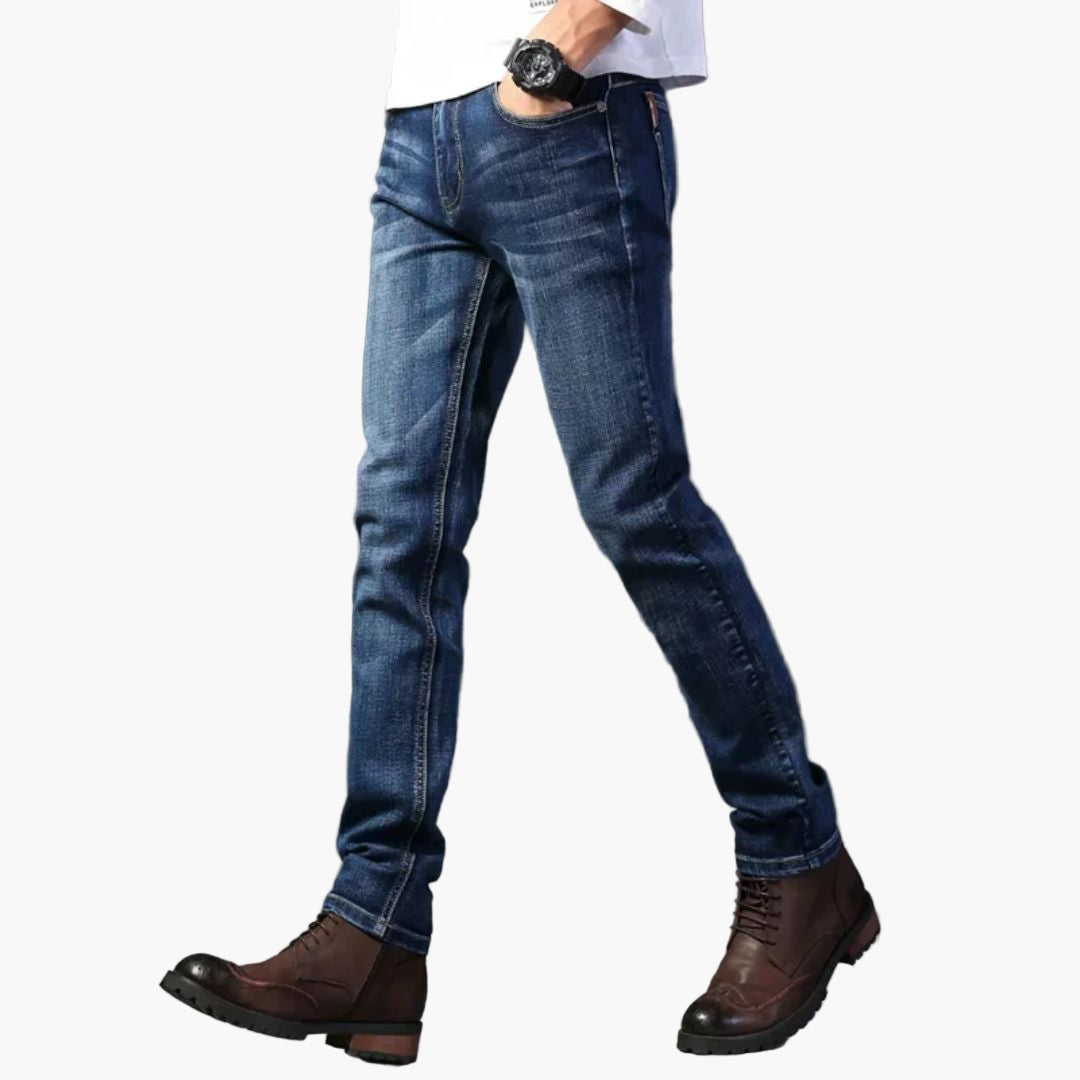 Herre Slim fit stretch jeans – Klassisk stil til hverdag og fritid