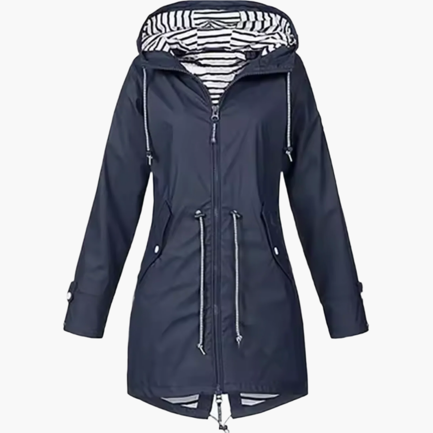 Dames regenjas waterdicht winddicht outdoor mantel – Functionele overgangsjas met capuchon voor vrije tijd & avontuur