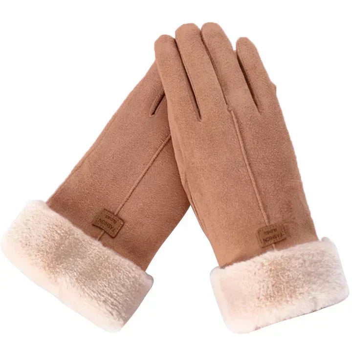 Warme handschoenen met touchscreenfunctie