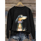 Sweater voor dames met ronde hals en lange mouwen