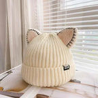 PurrWarm | Gebreide wintermuts met kattenoortjes